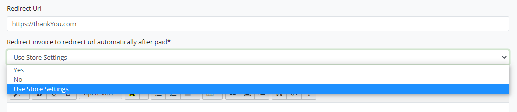 Point of Sale リダイレクト設定 Point of Sale リダイレクト設定