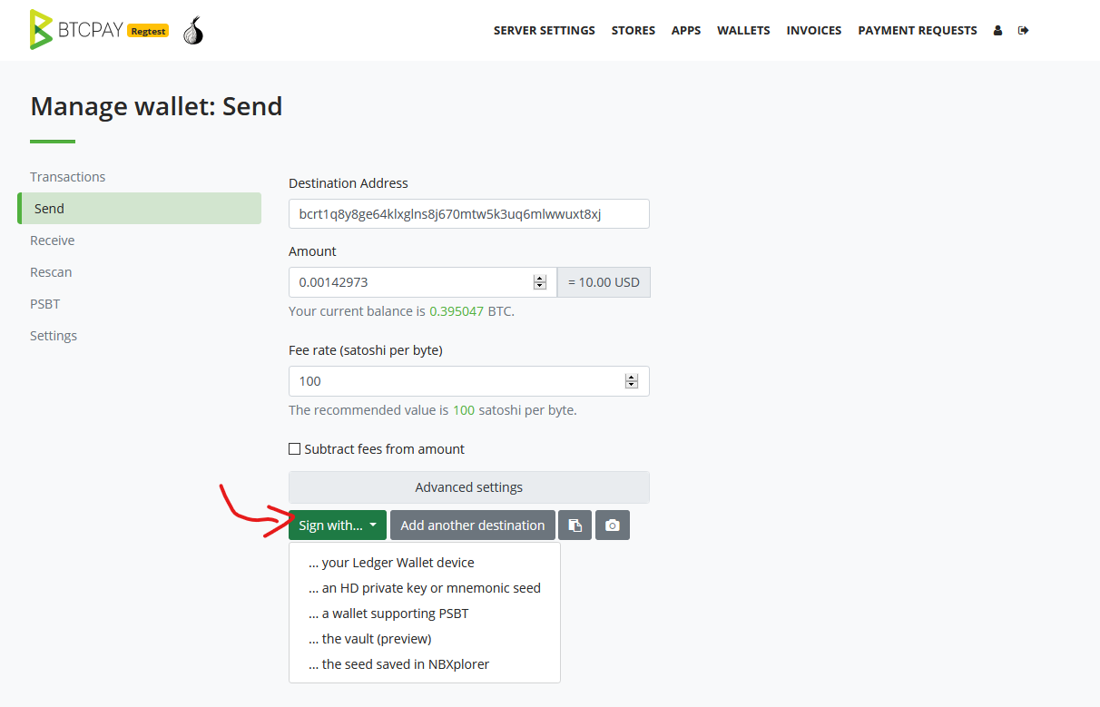 BTCPay Server で PayJoin を受け取る