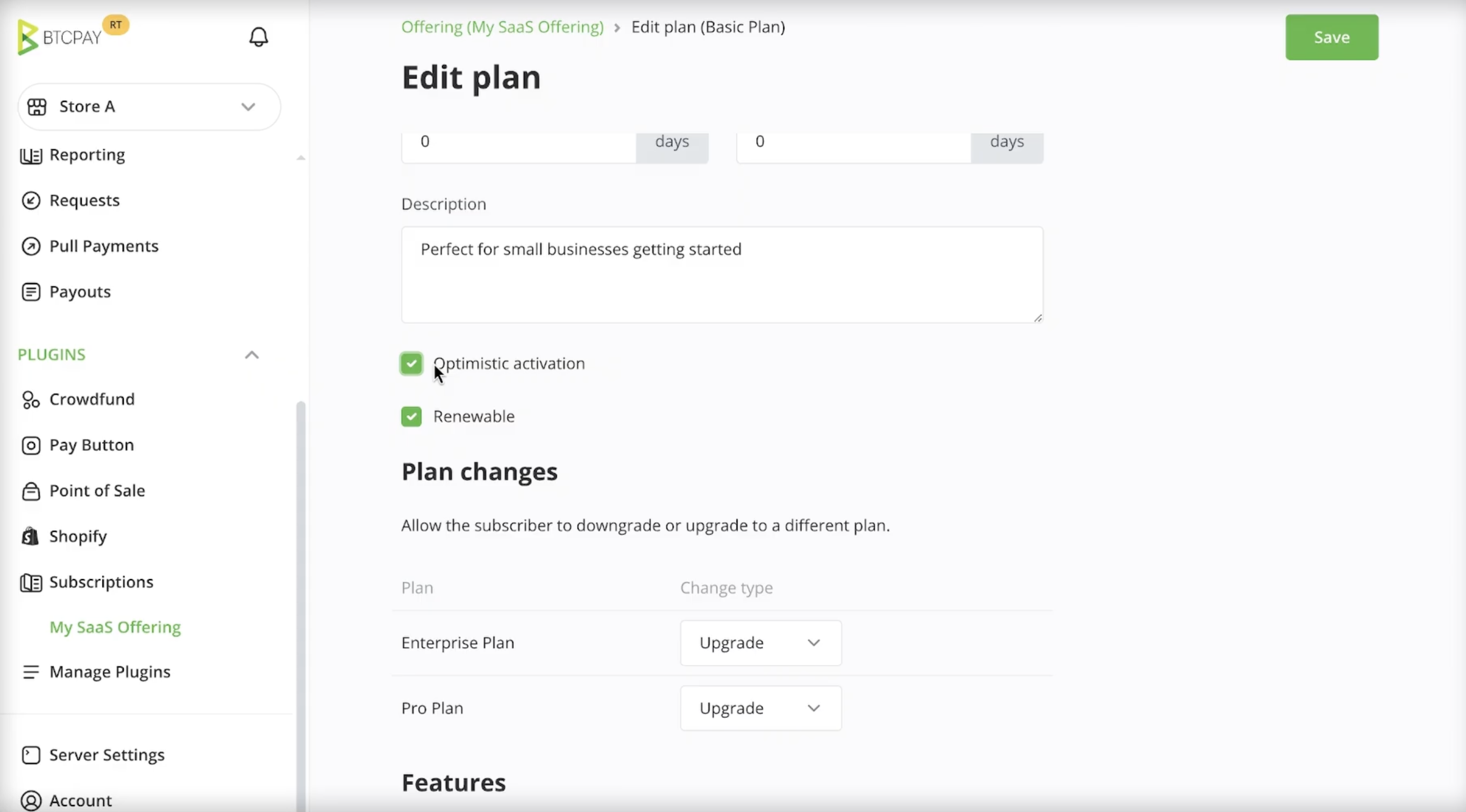 プランの作成 プランの作成