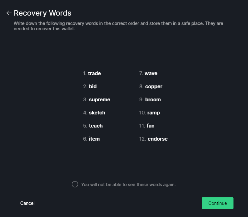 Wasabi Add Wallet Recovery Words Wasabi Add Wallet Recovery Words