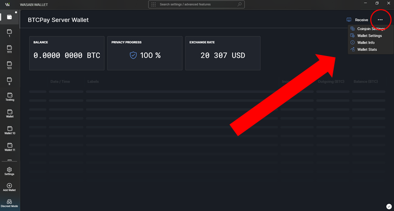 Wasabi Find Wallet Info Wasabi Find Wallet Info