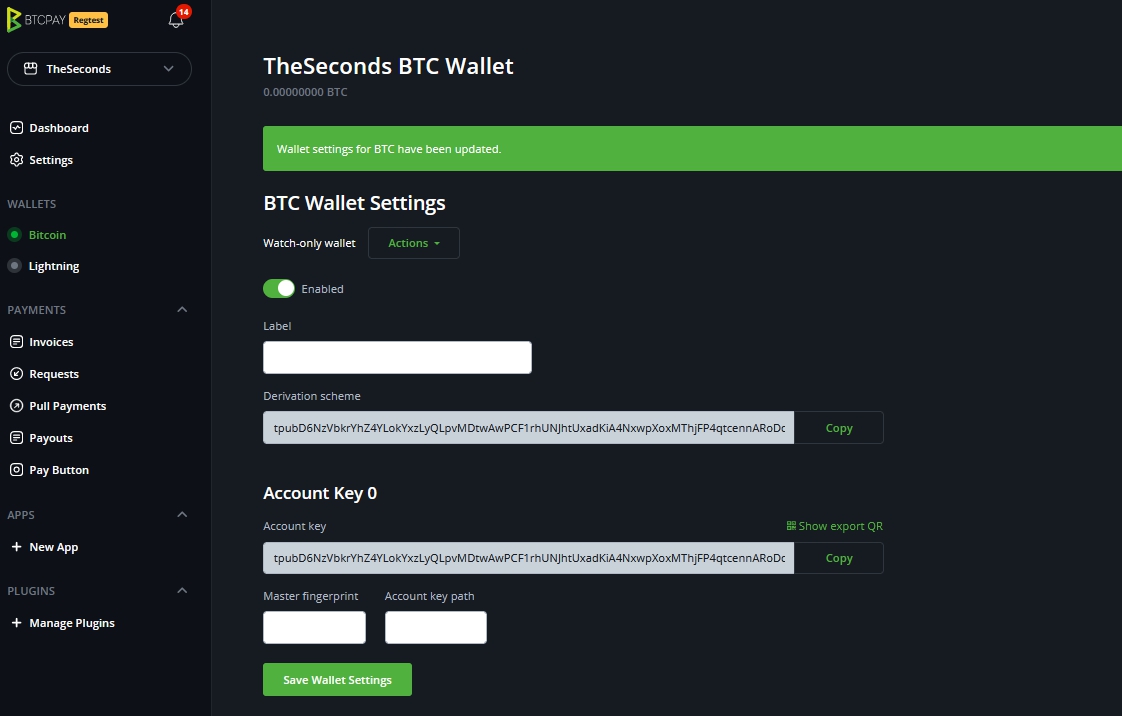 Connect Wasabi Wallet to BTCPay Server Connect Wasabi Wallet to BTCPay Server
